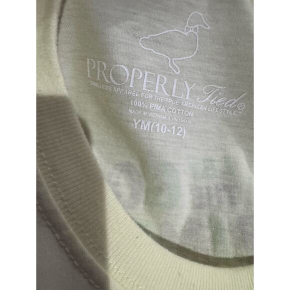 Properly Tied Mardi Gras LS Let the good times roll ! Tee Youth Medium - Picture 5 of 6